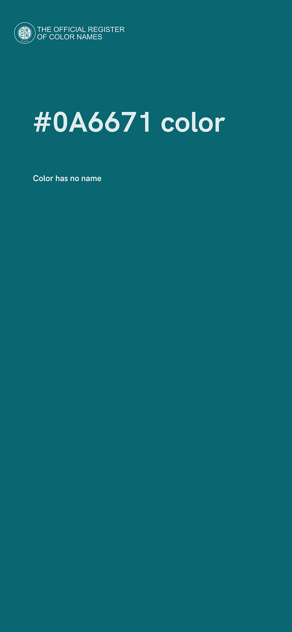 #0A6671 color image