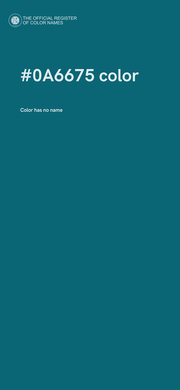 #0A6675 color image