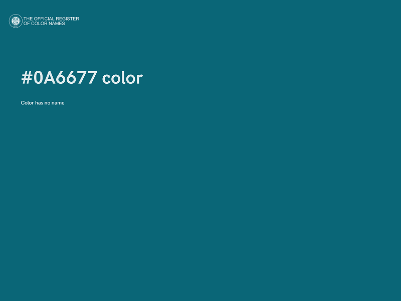 #0A6677 color image