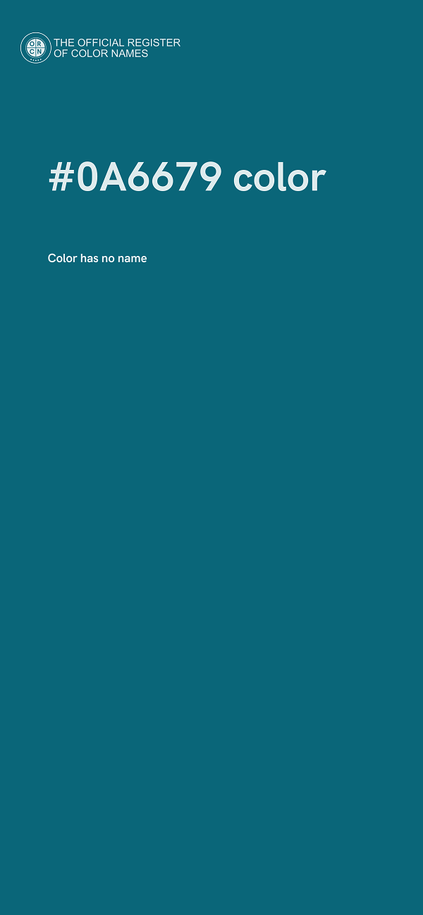 #0A6679 color image