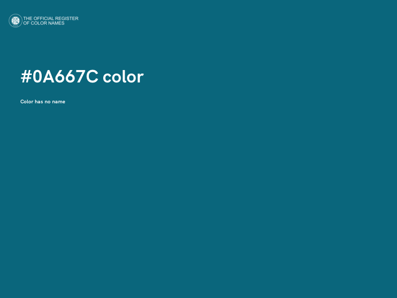 #0A667C color image