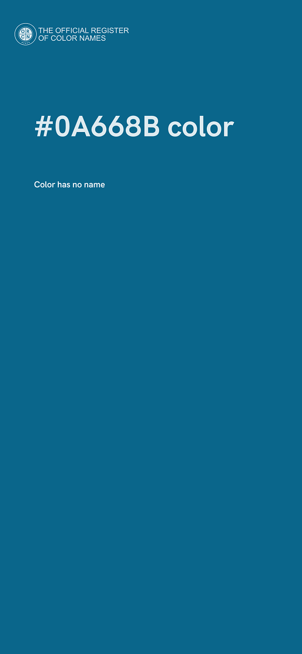 #0A668B color image