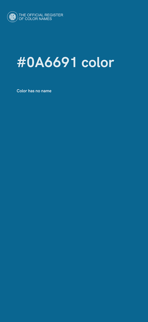 #0A6691 color image