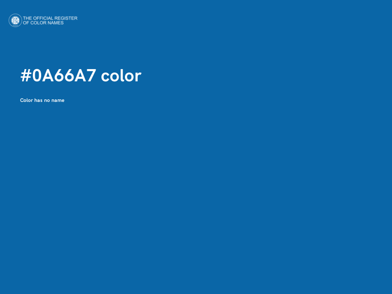 #0A66A7 color image