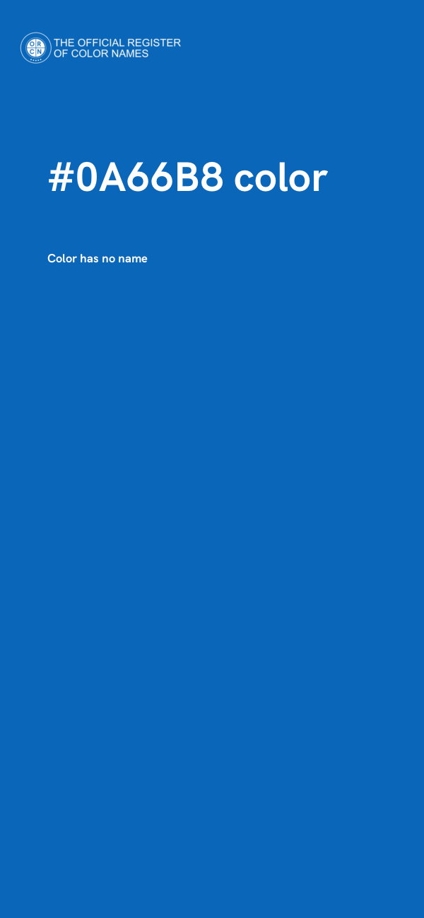 #0A66B8 color image