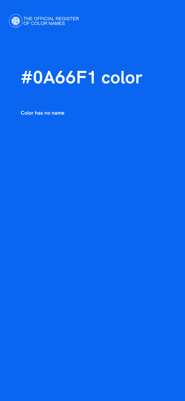 #0A66F1 color image