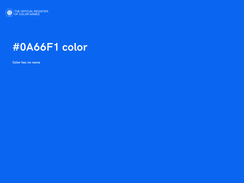 #0A66F1 color image