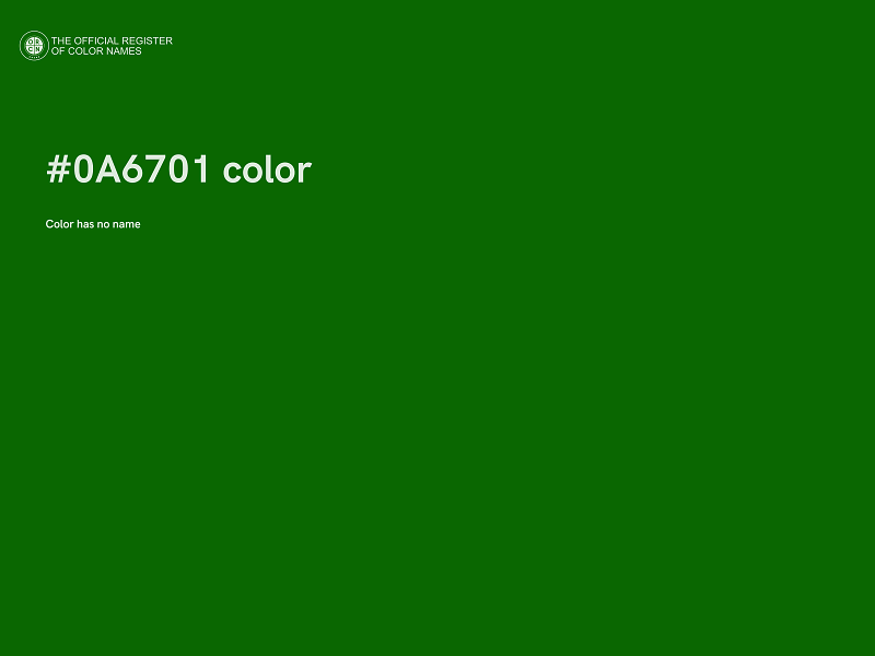 #0A6701 color image
