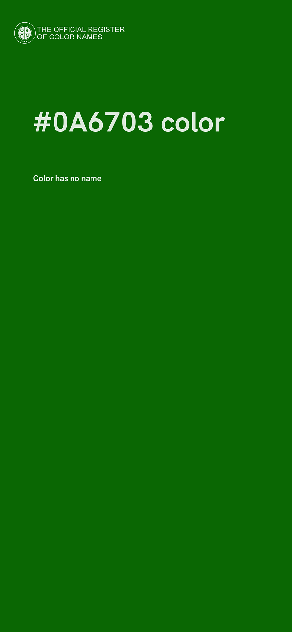 #0A6703 color image