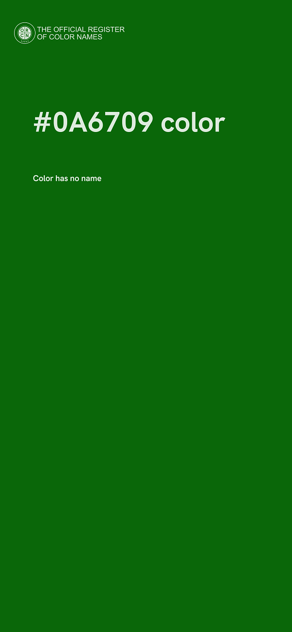 #0A6709 color image