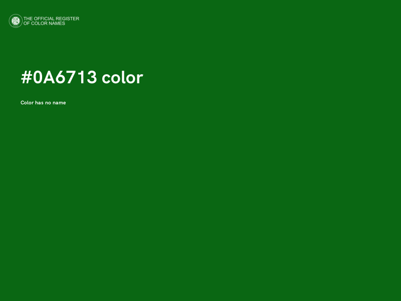#0A6713 color image
