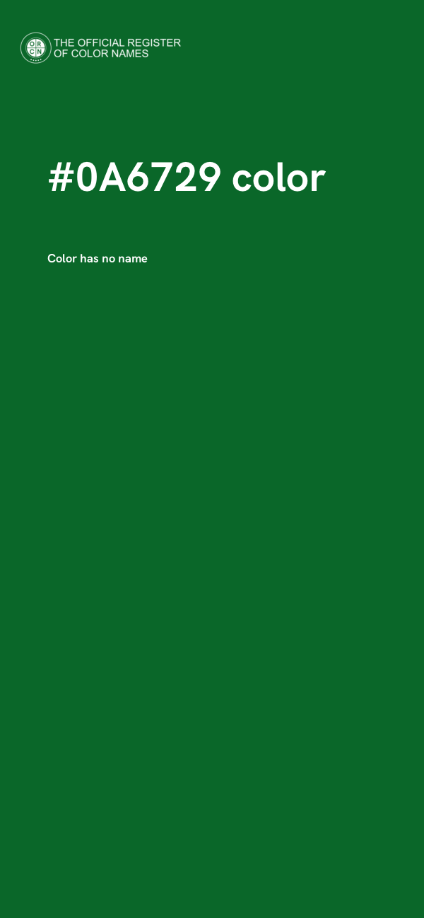 #0A6729 color image