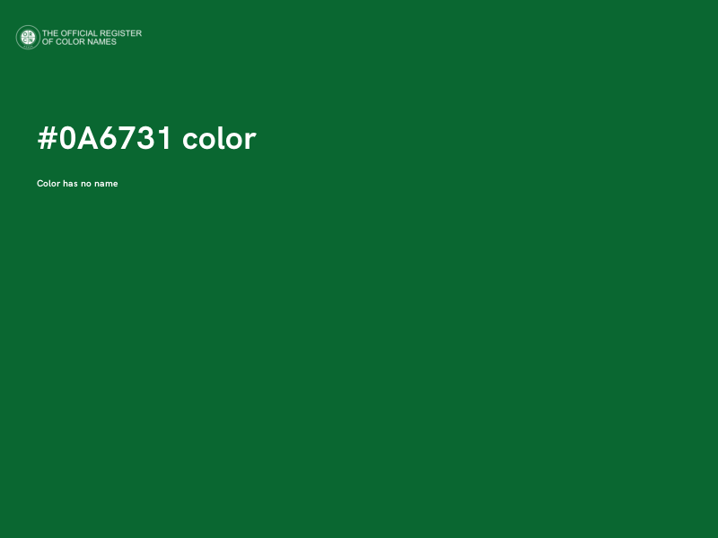#0A6731 color image