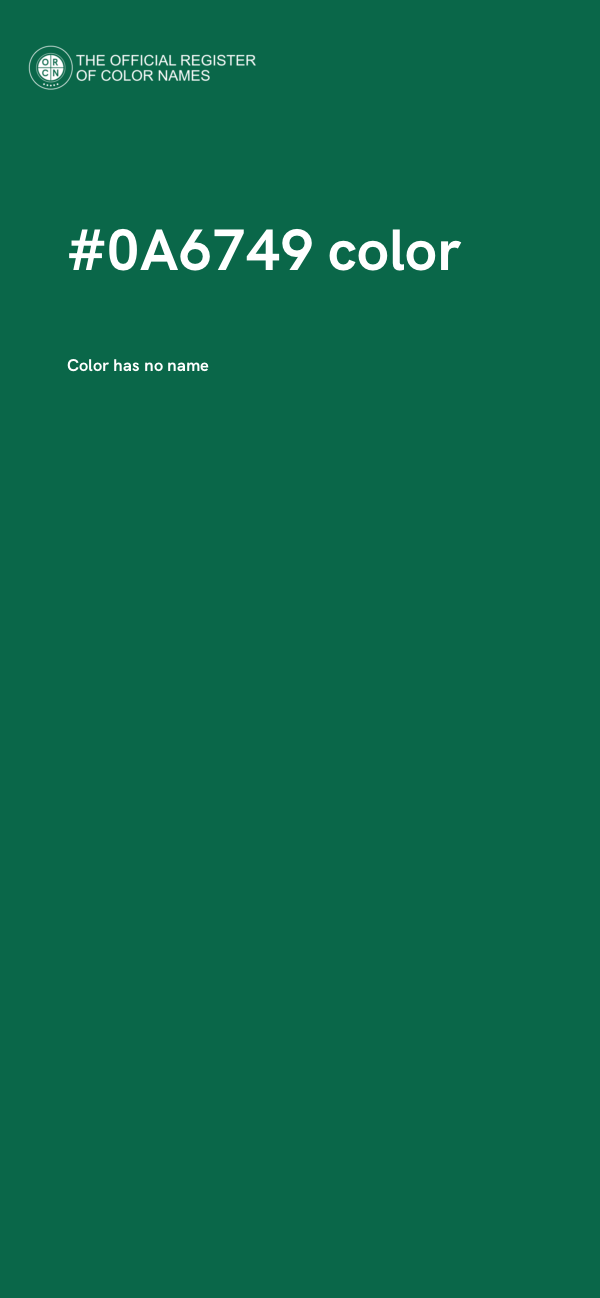 #0A6749 color image