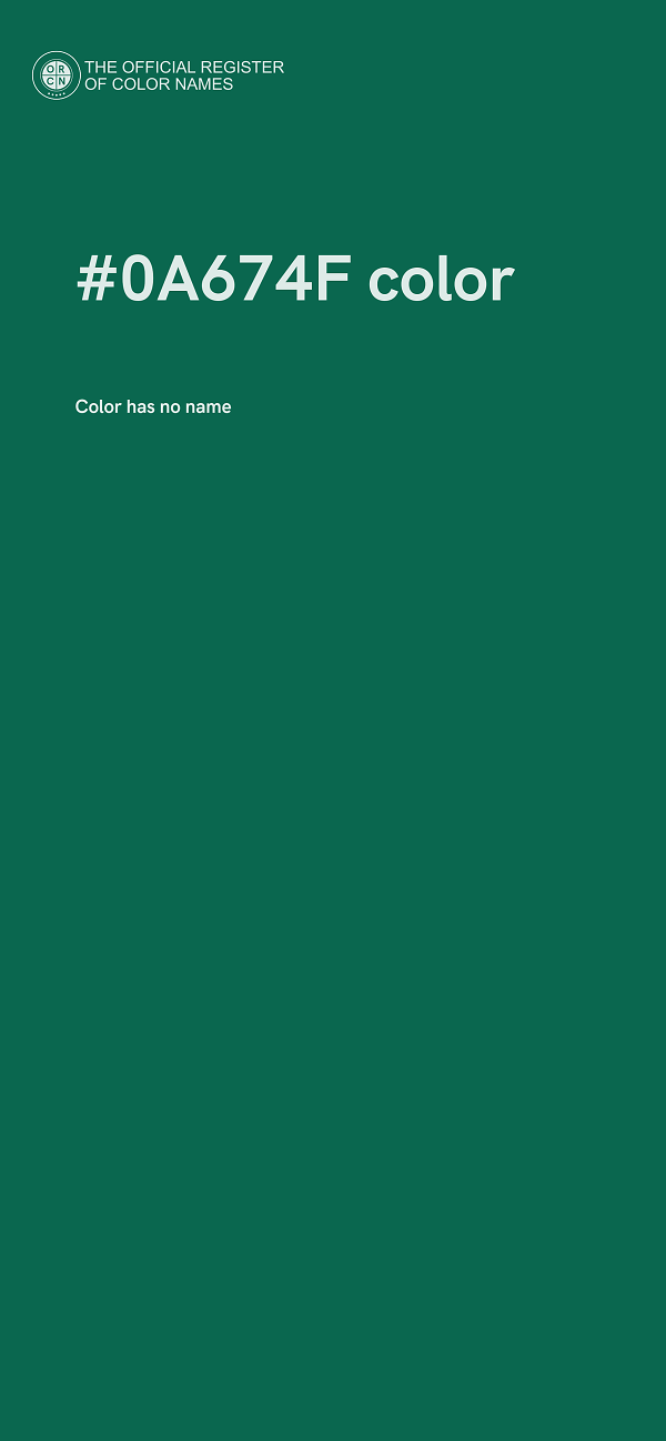 #0A674F color image