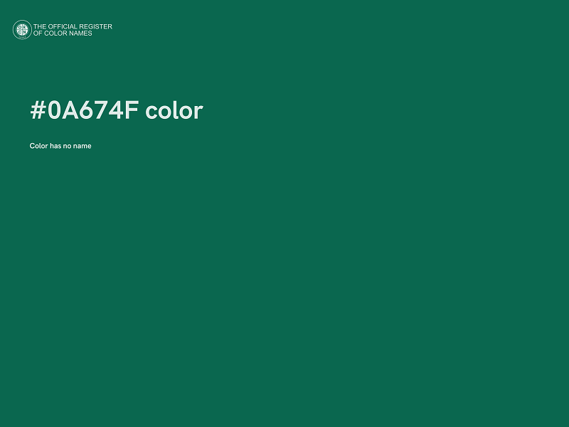 #0A674F color image