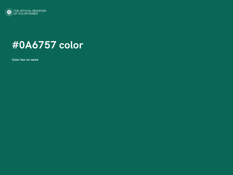 #0A6757 color image