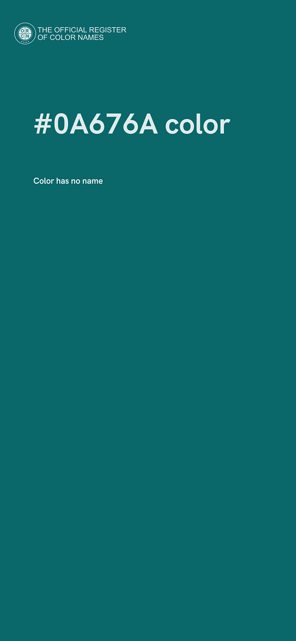 #0A676A color image