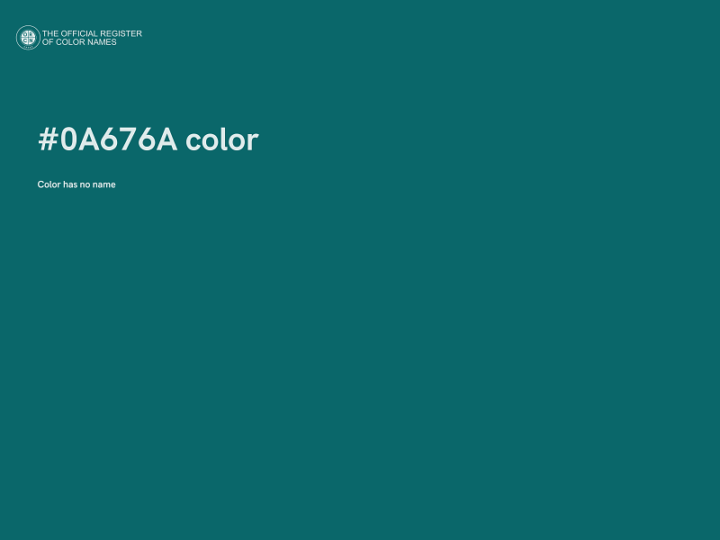 #0A676A color image