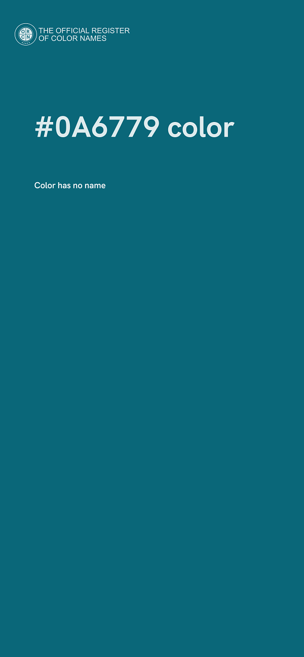 #0A6779 color image
