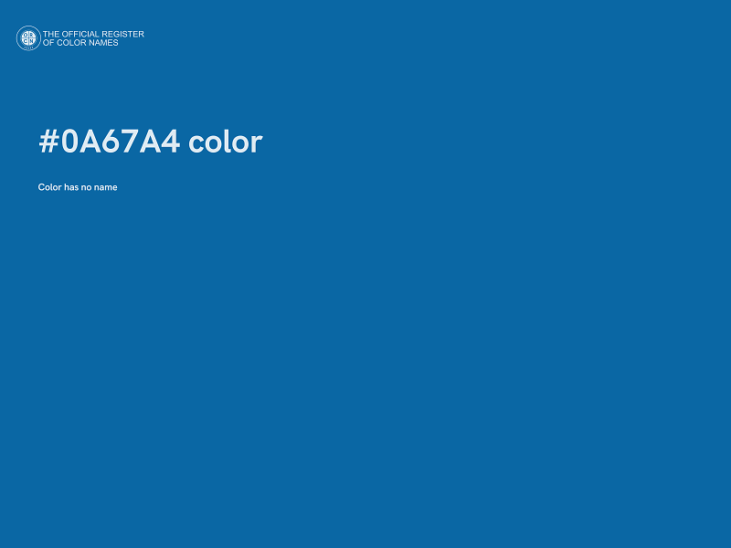 #0A67A4 color image