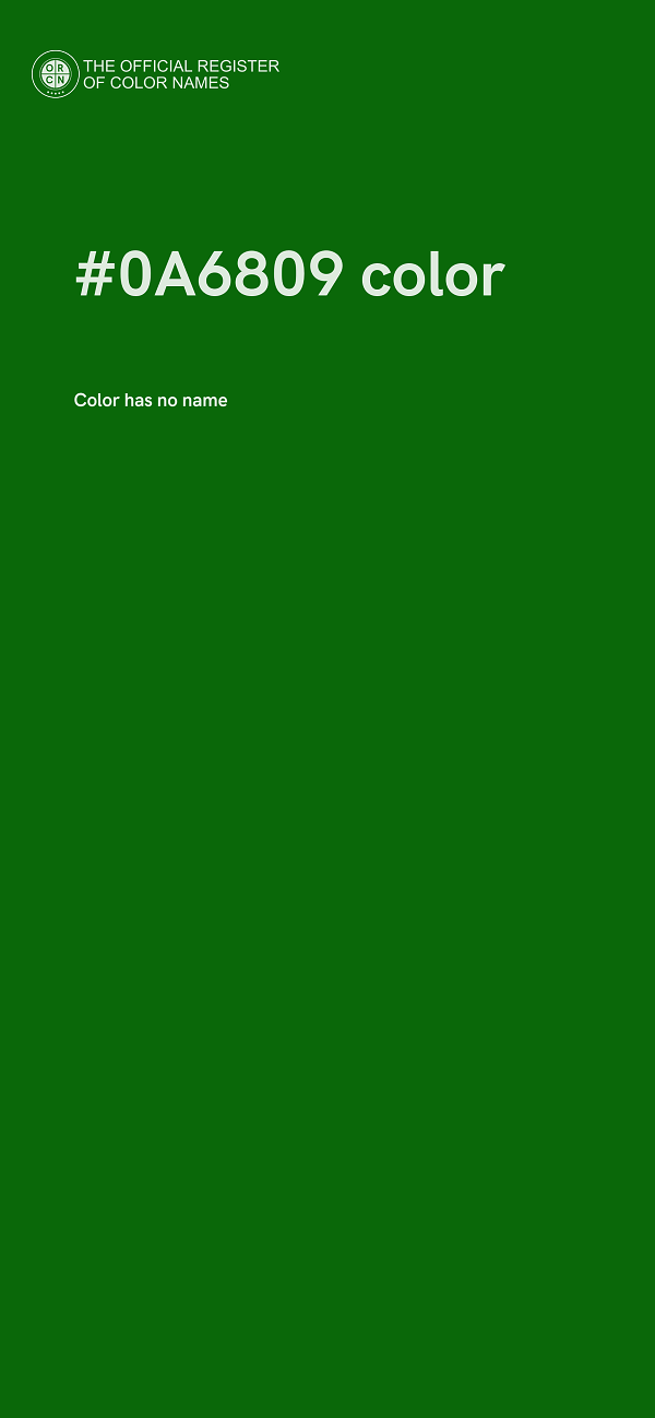 #0A6809 color image