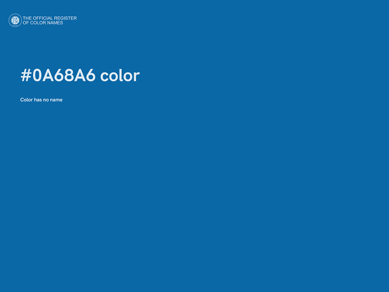 #0A68A6 color image