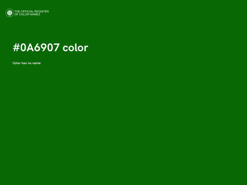 #0A6907 color image