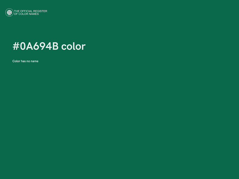 #0A694B color image