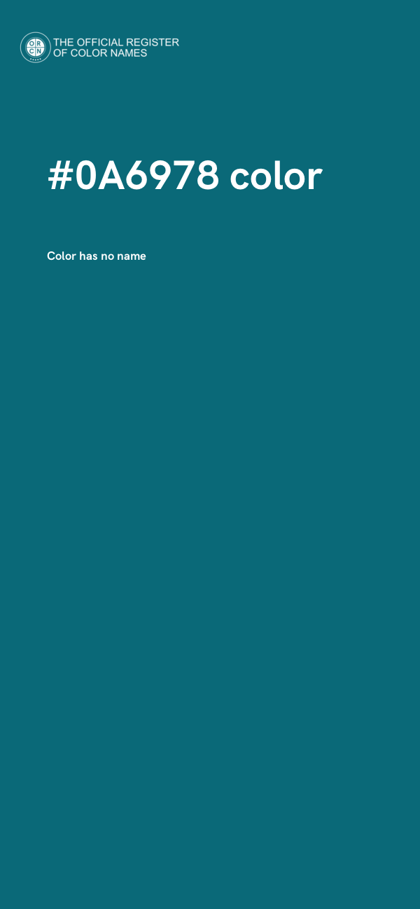 #0A6978 color image