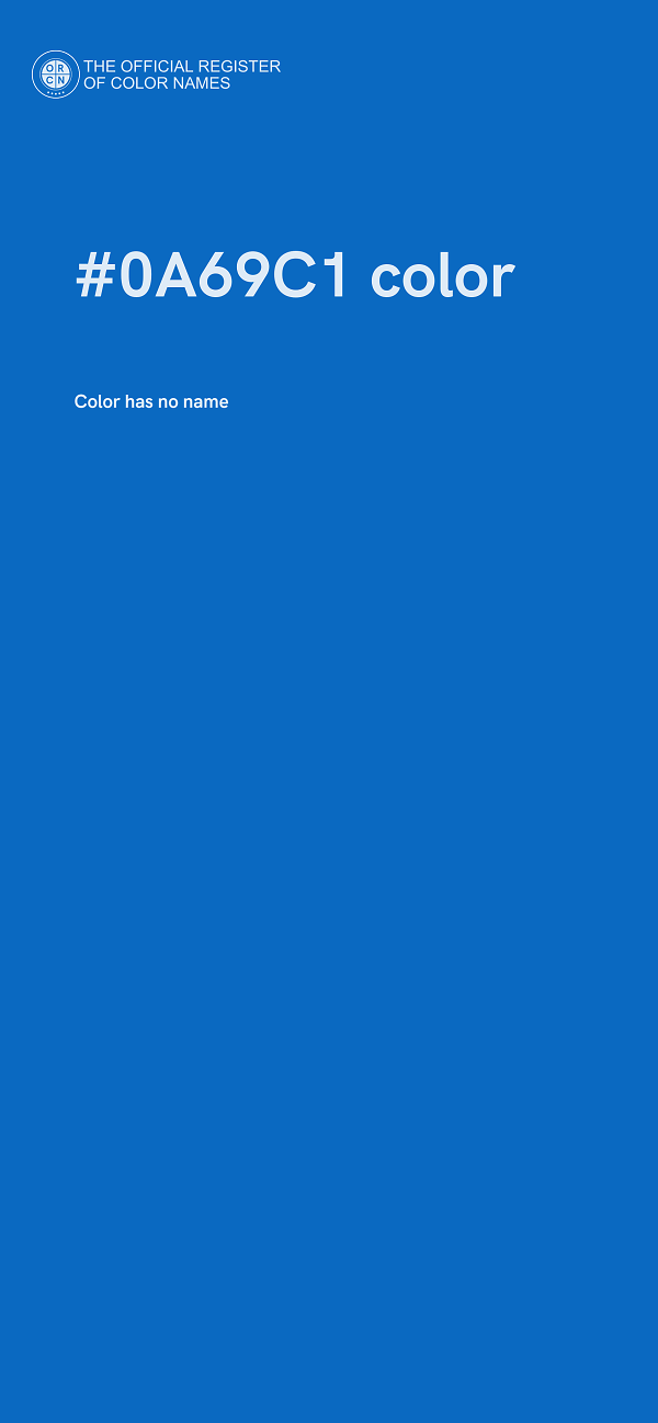 #0A69C1 color image