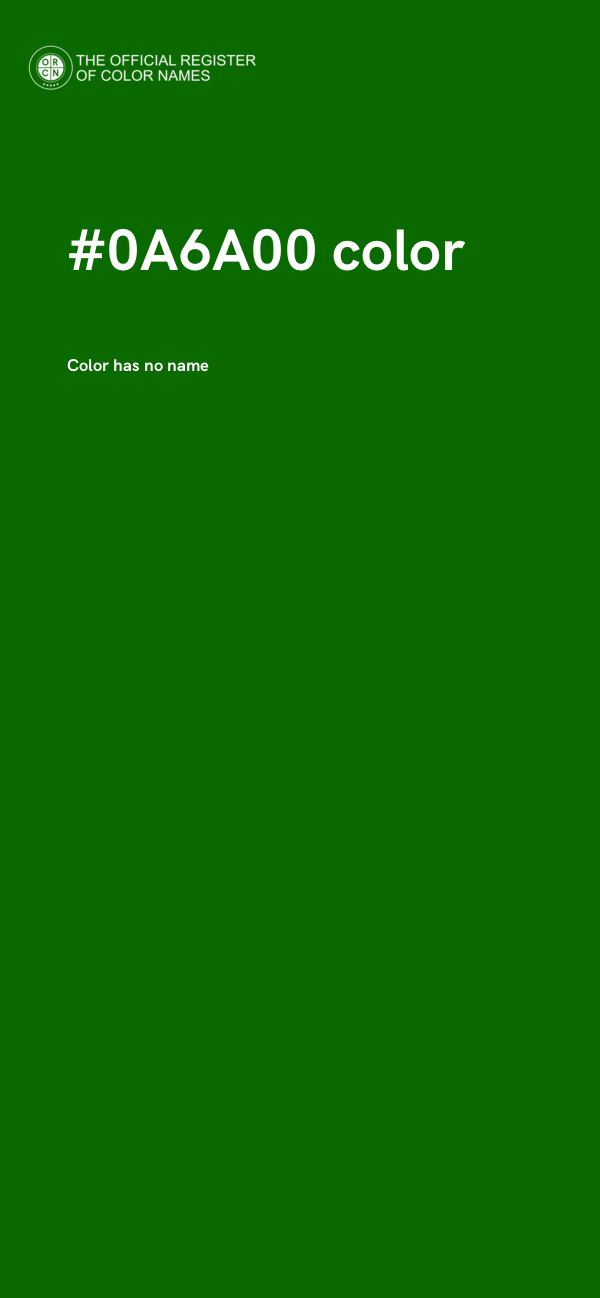 #0A6A00 color image