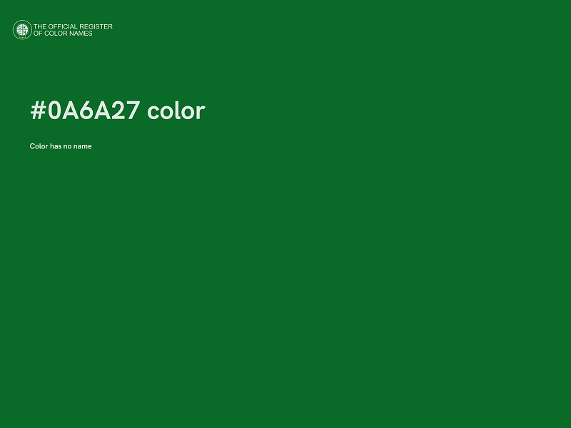 #0A6A27 color image