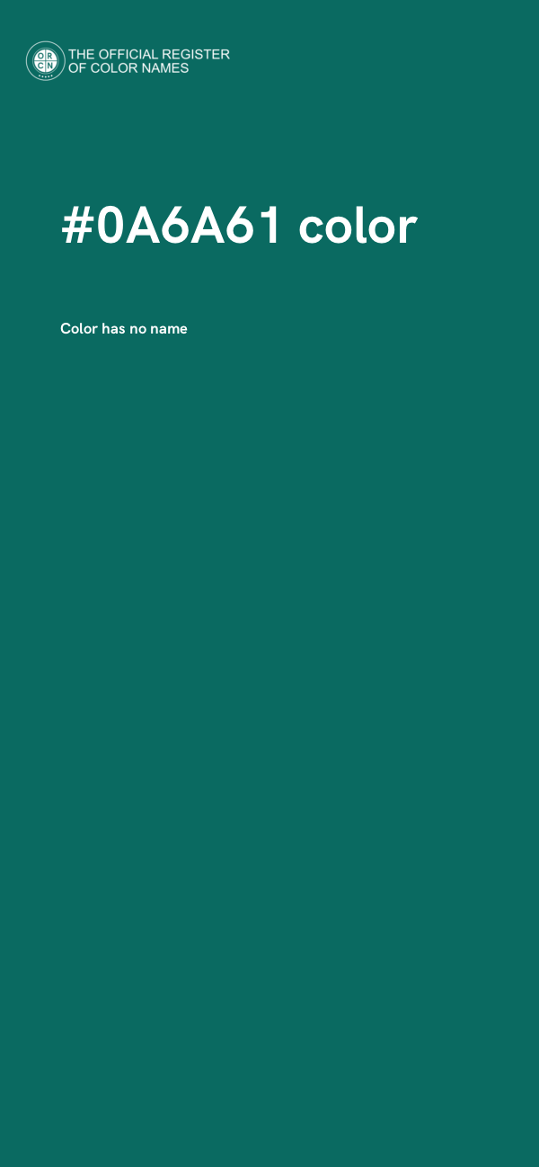 #0A6A61 color image
