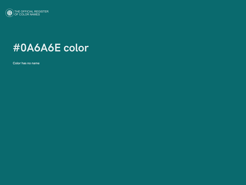 #0A6A6E color image