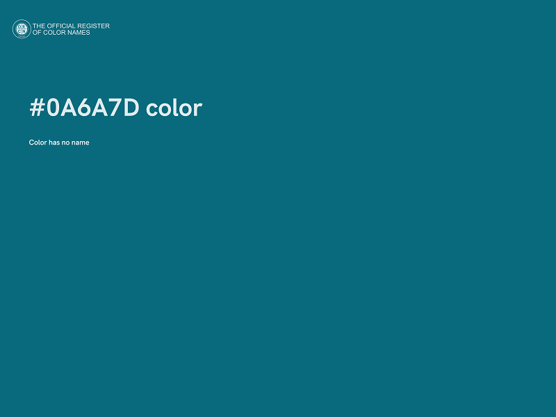 #0A6A7D color image