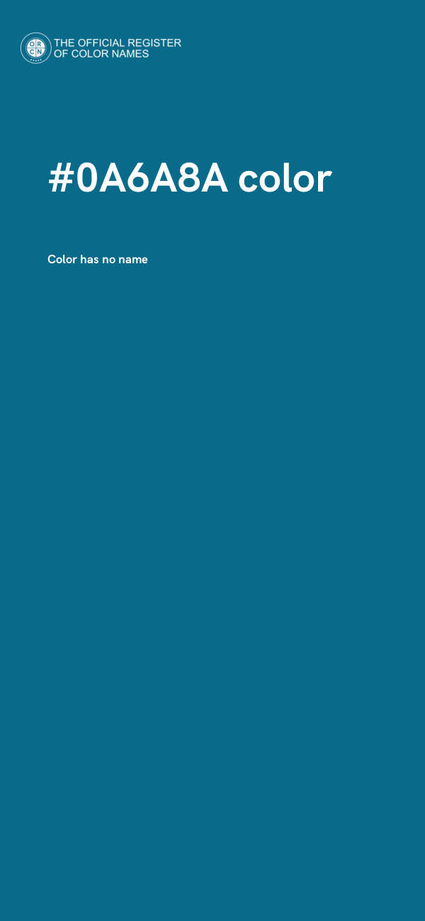 #0A6A8A color image