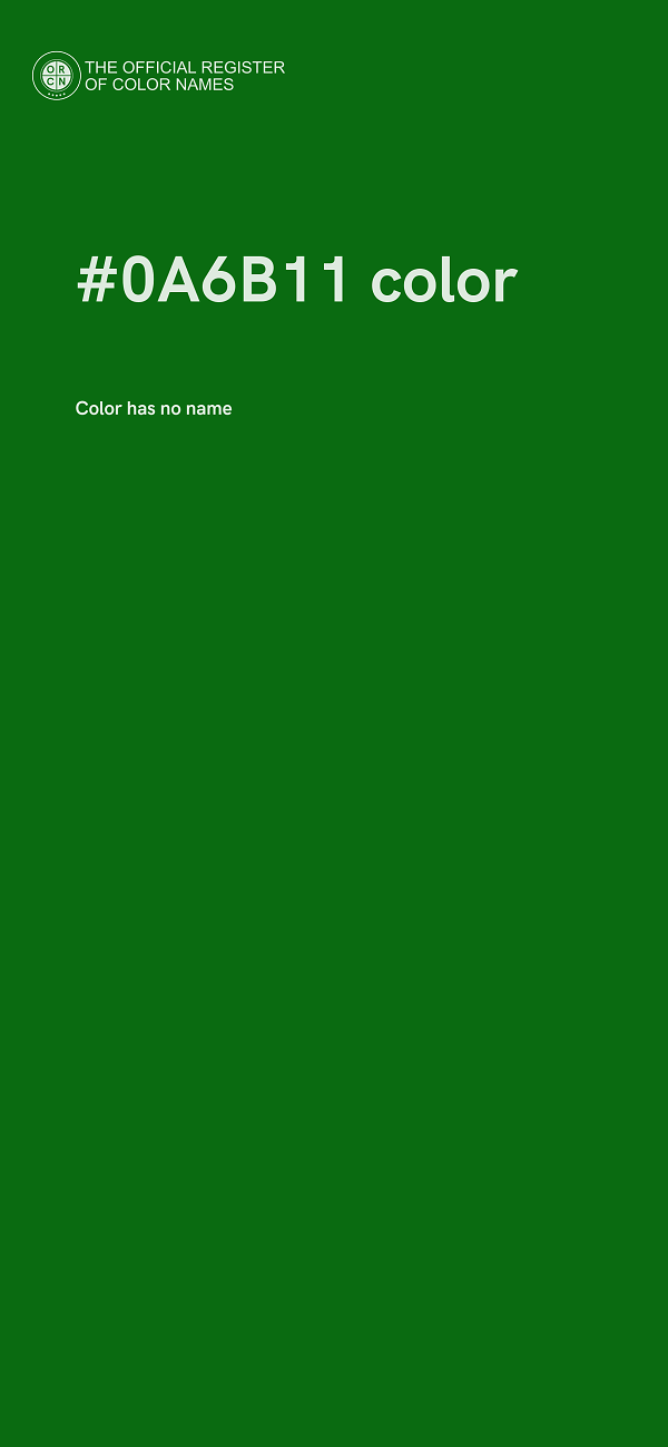 #0A6B11 color image