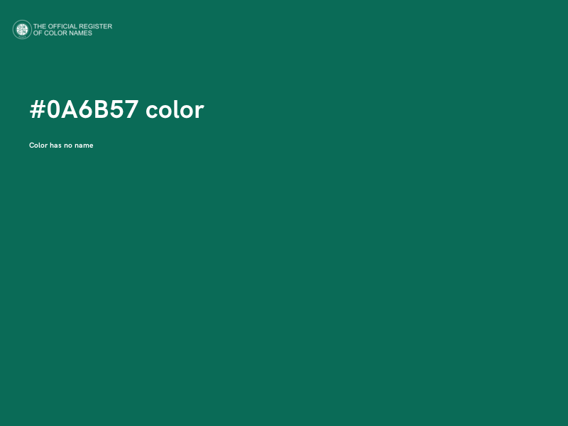 #0A6B57 color image