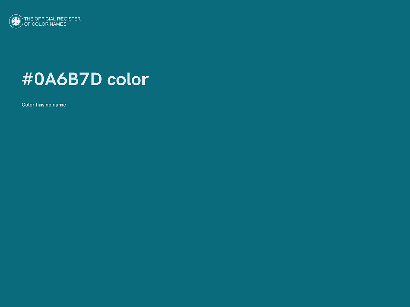 #0A6B7D color image