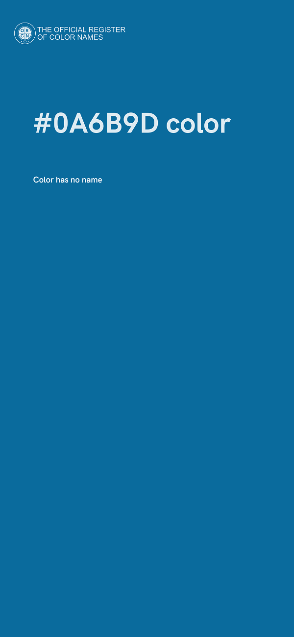 #0A6B9D color image