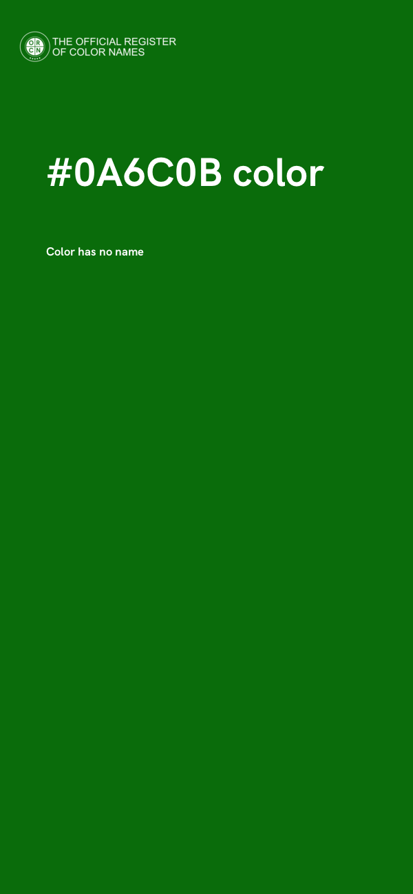 #0A6C0B color image
