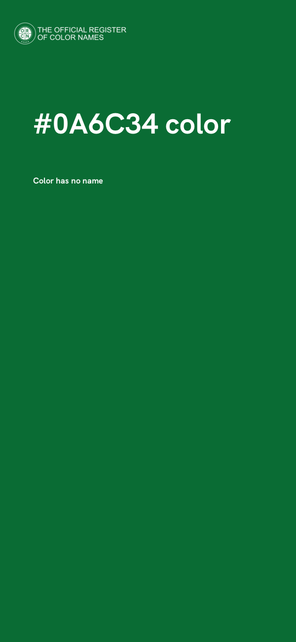 #0A6C34 color image