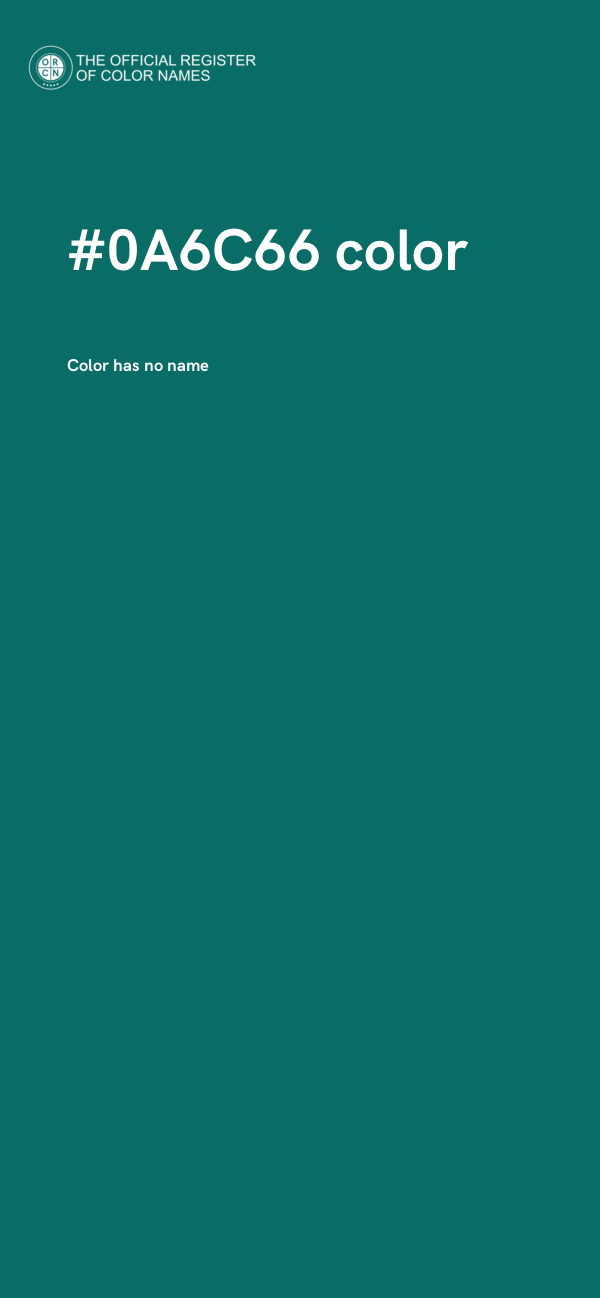 #0A6C66 color image