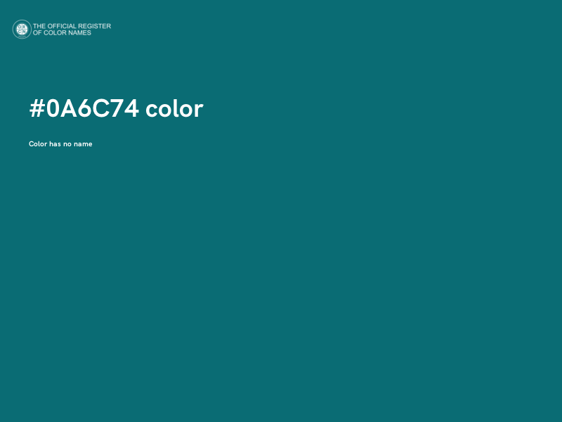#0A6C74 color image
