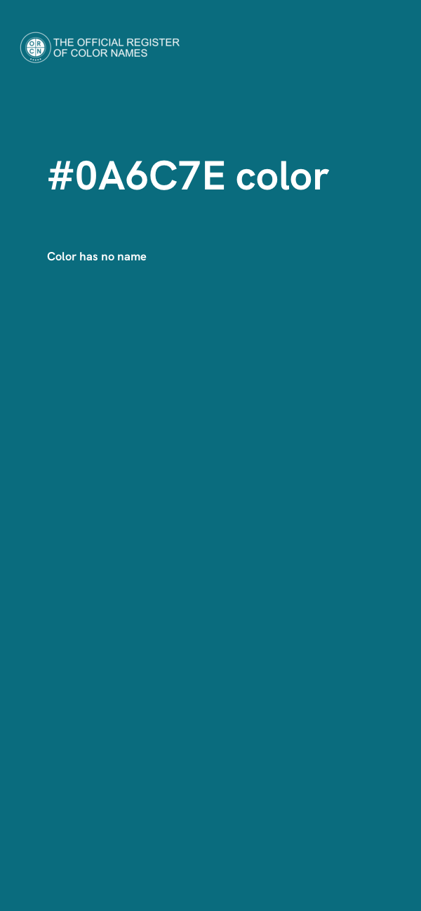 #0A6C7E color image