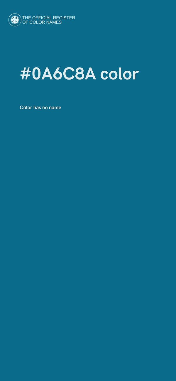 #0A6C8A color image