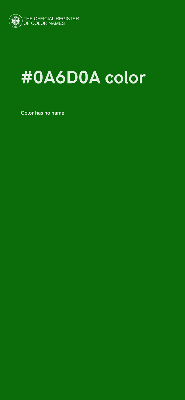 #0A6D0A color image