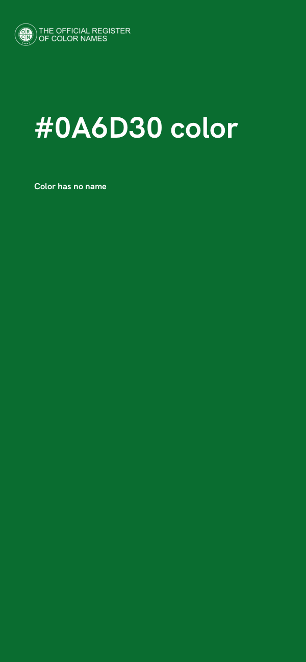 #0A6D30 color image