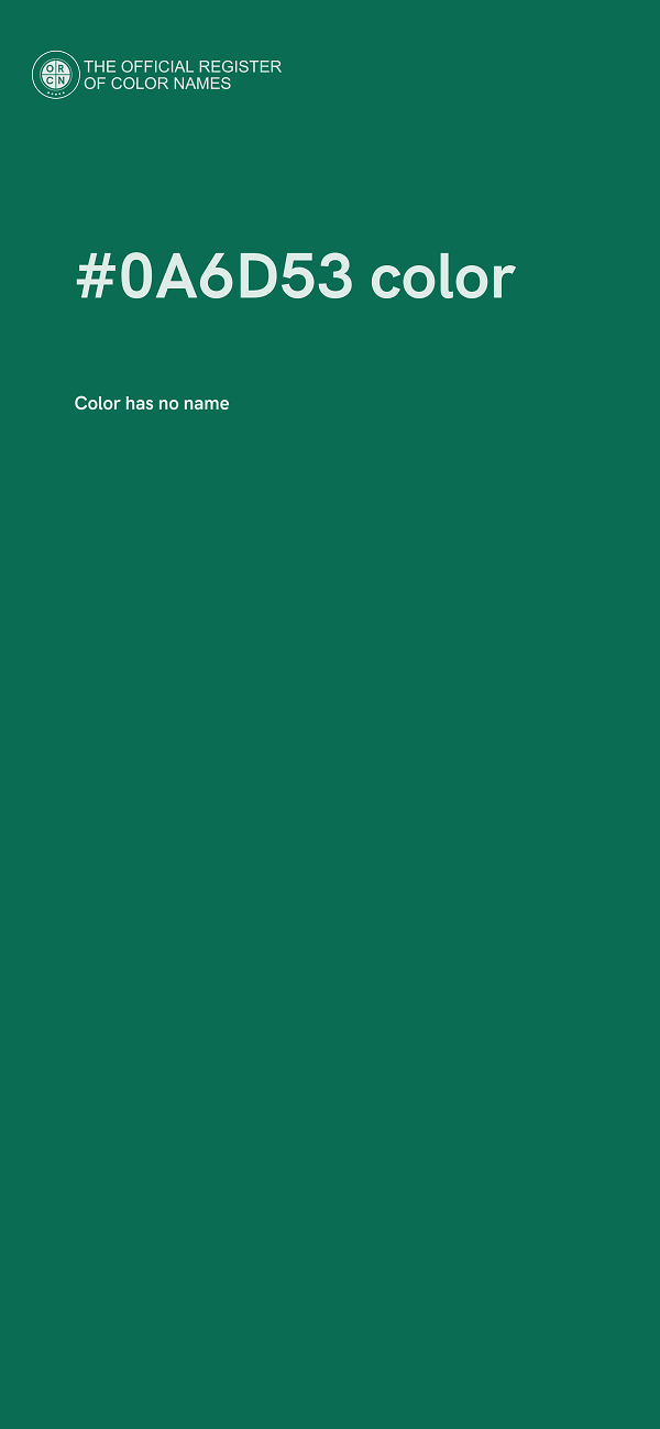 #0A6D53 color image